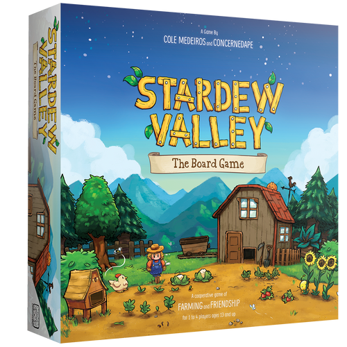 Stardew Valley: The Board Game, a cooperative game of farming and friendship for 1 to 4 players, ages 13 and up.